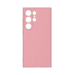 Capa de Silicone com Moldura de Câmera para Samsung Galaxy S24 Ultra Rosa Capa de Silicone com Moldura de Câmera para Samsung Galaxy S24 Ultra Rosa